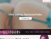 Tablet Screenshot of amberhahn.com